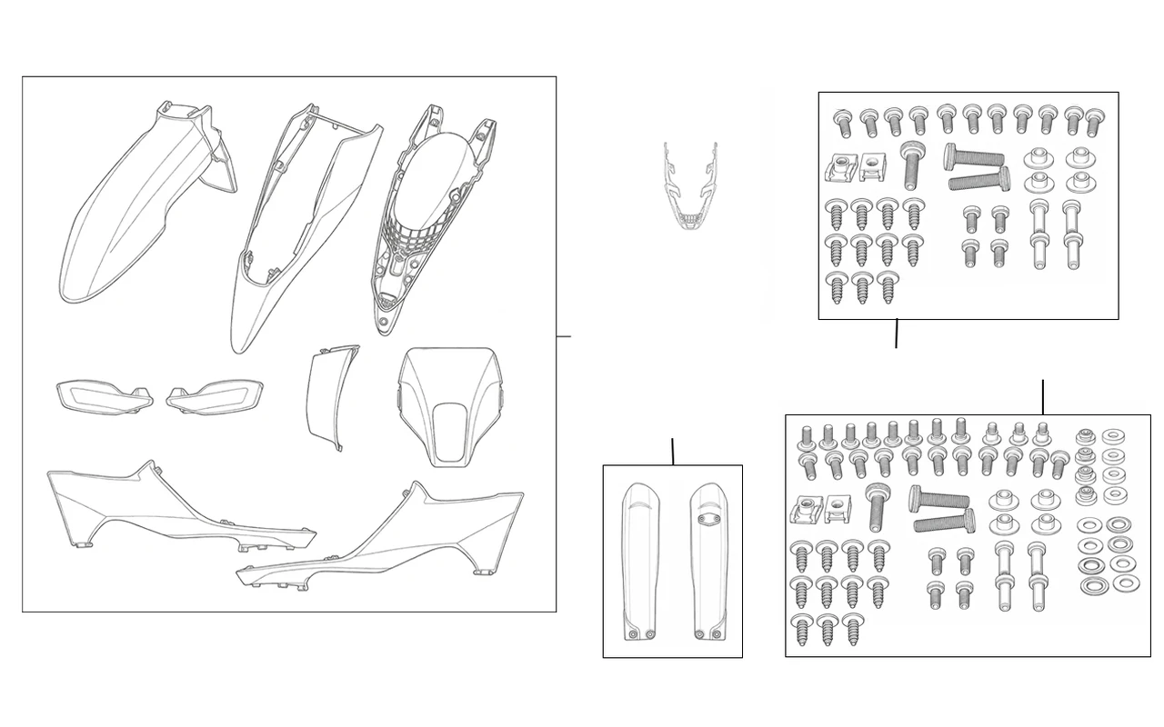 Zeichnung: Karosserie-Kit