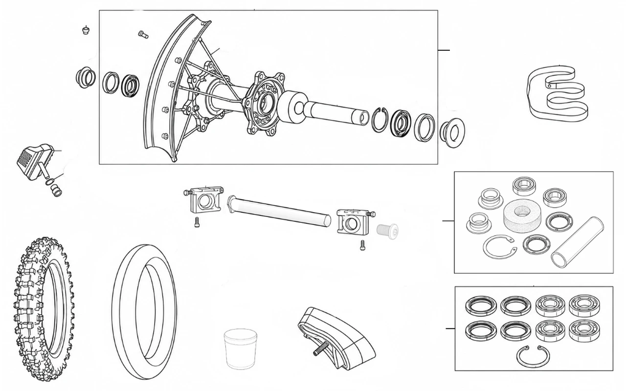 Zeichnung: Hinterrad 18″